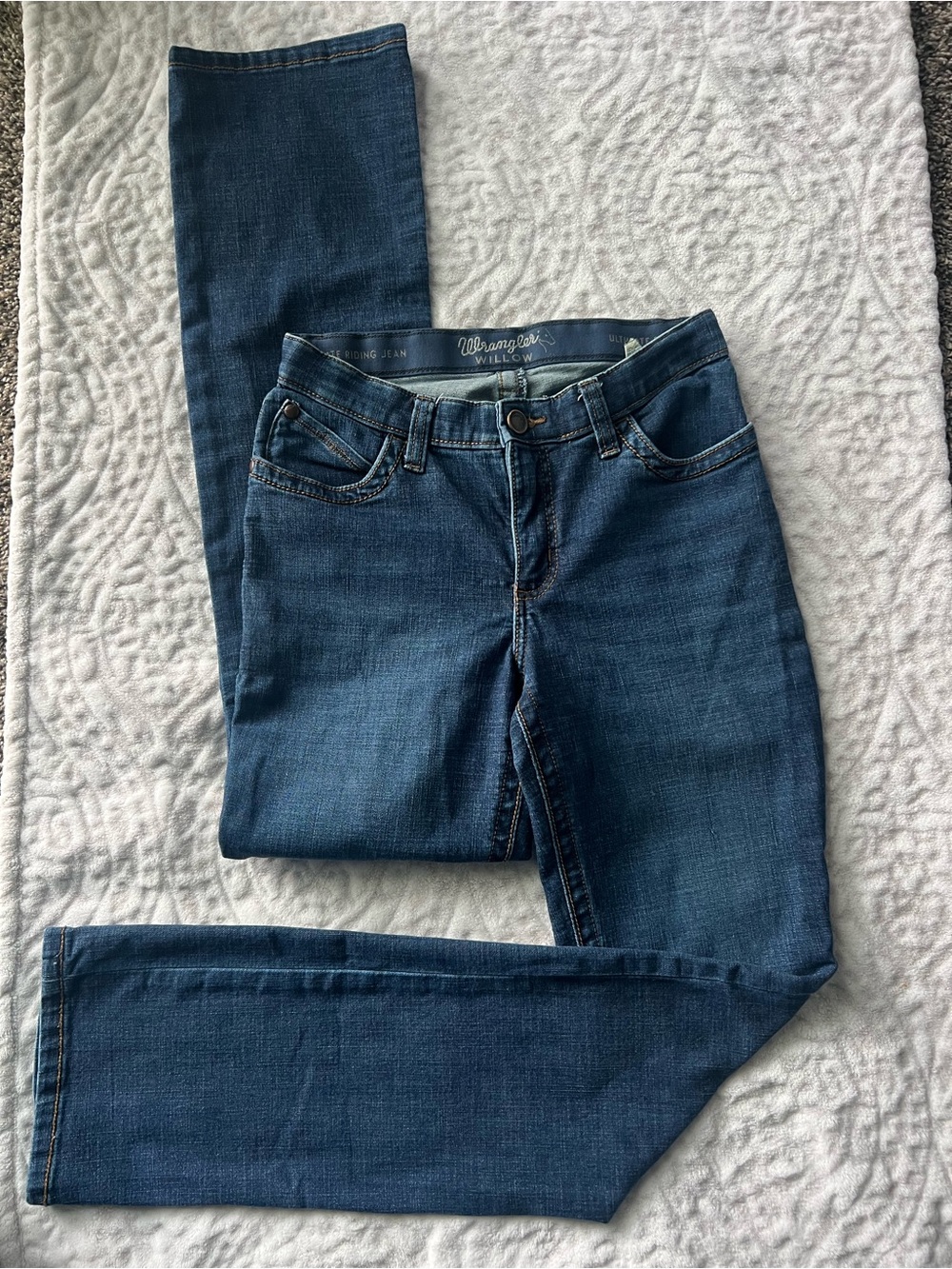 Wrangler Willow Ultimate Riding Jeans Women’s Size 7 x34 Mid Rise Bootcut